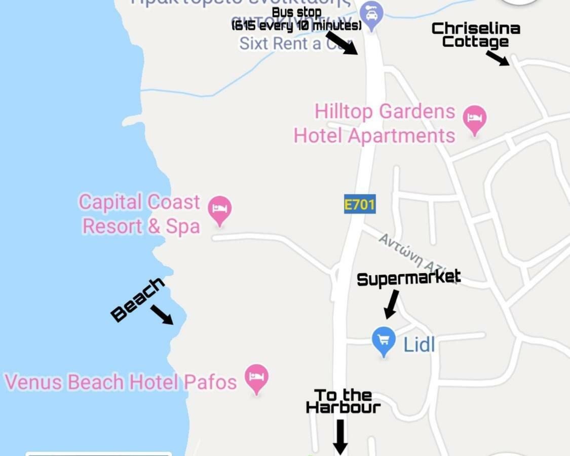 Chriselina Gottage Apartment Paphos Luaran gambar